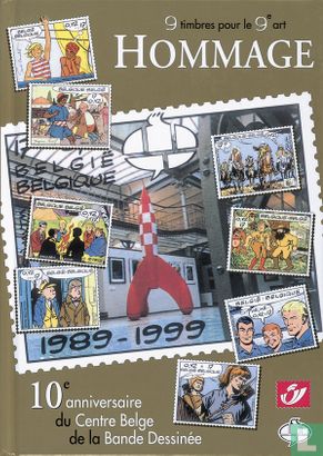 Hommage 9 timbres pour le 9e art - Image 1