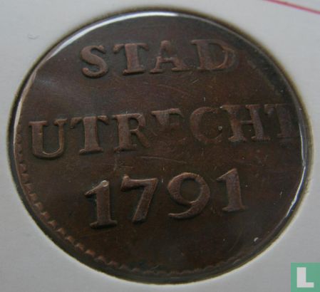 Utrecht 1 duit 1791 (koper) - Afbeelding 1