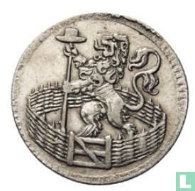 Hollande 1 duit 1752 (argent) - Image 2