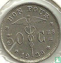 Belgique 50 centimes 1928 (FRA) - Image 1