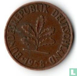 Allemagne 2 pfennig 1958 (J) - Image 1