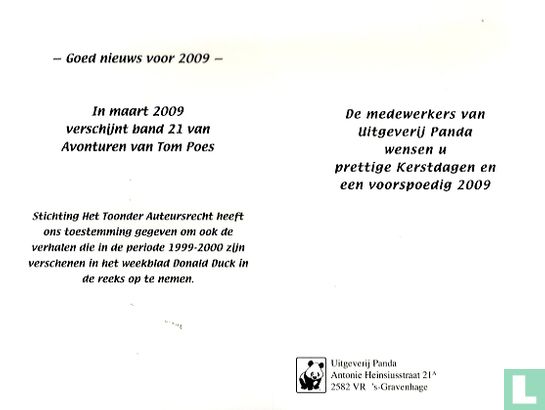 Kerstkaart 2008 - 2009 - Uitgeverij Panda - Image 3