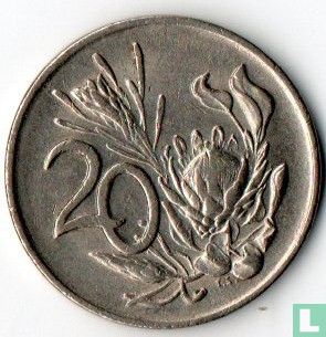 Afrique du Sud 20 cents 1978 - Image 2