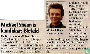 Michael Sheen is kandidaat-Blofeld