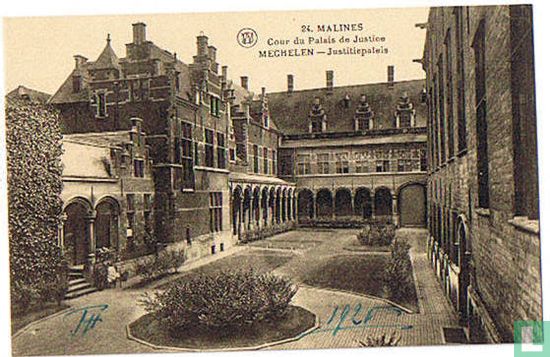 Malines - cour du Palais de Justice - Mechelen - Justitiepaleis