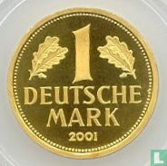 Duitsland 1 mark 2001 (J - PROOF) "Retirement of the Mark Currency" - Afbeelding 1
