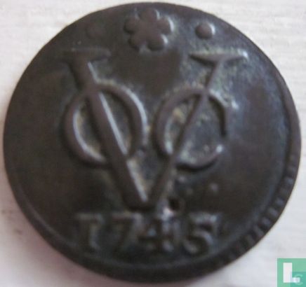 VOC 1 duit 1745 (Holland) - Afbeelding 1