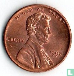 United States 1 cent 1994 (without letter) - Image 1