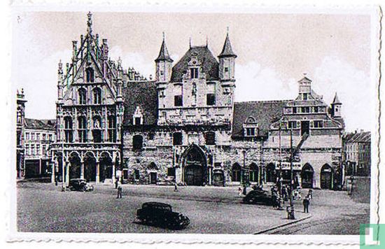 Mechelen - Malines - Stadhuis en oude Lakenhallen