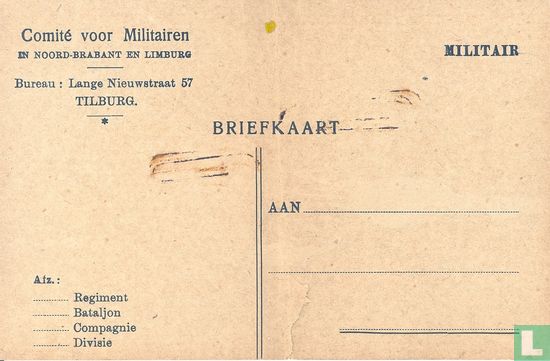 WO1 Comité voor Militairen (briefkaart)