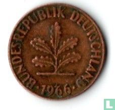 Duitsland 1 pfennig 1966 (D) - Afbeelding 1