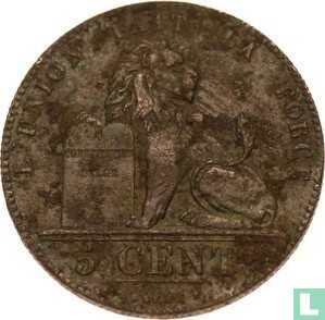 Belgium 5 centimes 1860 - Image 2