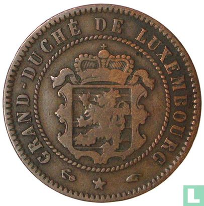 Luxemburg 5 centimes 1860 - Afbeelding 2
