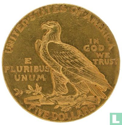 États-Unis 5 dollars 1913 (sans S) - Image 2