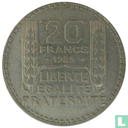 Frankrijk 20 francs 1929 - Afbeelding 1