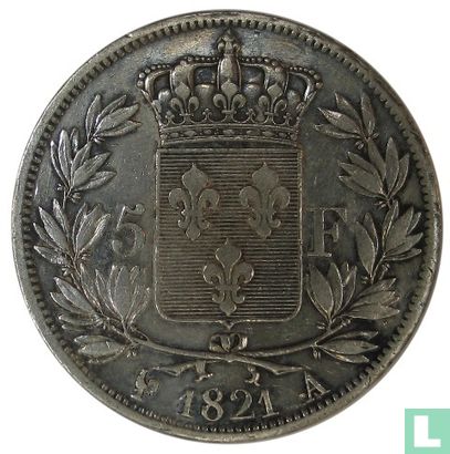Frankreich 5 Franc 1821 (A) - Bild 1