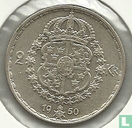 Zweden 2 kronor 1950 - Afbeelding 1
