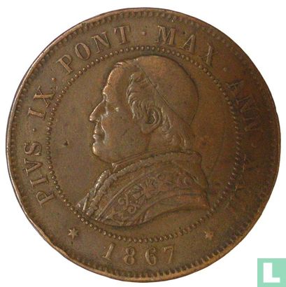 États pontificaux 4 soldi 1867 (XXII) - Image 1