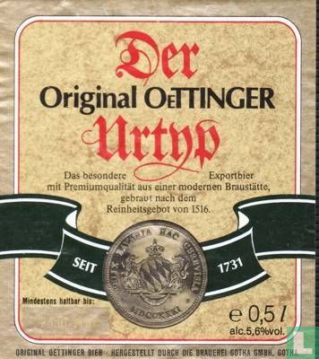 Oettinger Origin. Urtyp