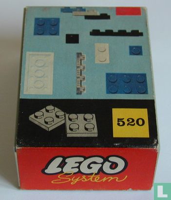 Lego 520-2 2 x 2 Plates (cardboard box version) - Image 2
