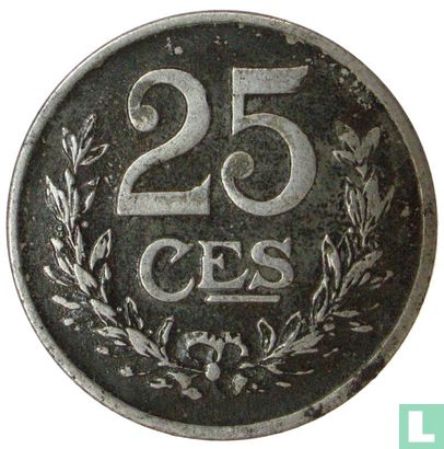 Luxemburg 25 centimes 1919 - Afbeelding 2