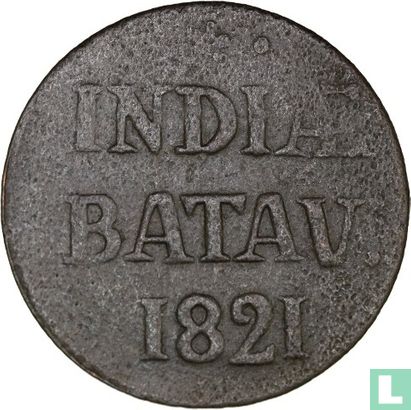 Nederlands-Indië ½ stuiver 1821 (zonder S - type 1) - Afbeelding 1