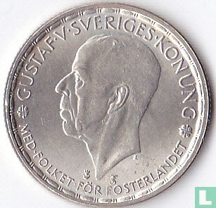 Suède 1 krona 1948 - Image 2