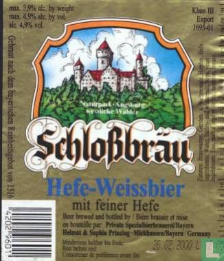 Schlossbräu Hefe-Weissbier
