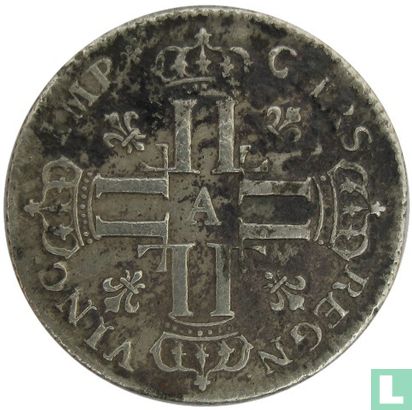 France 1/3 ecu 1720 (A - with crowned cross) - Image 2