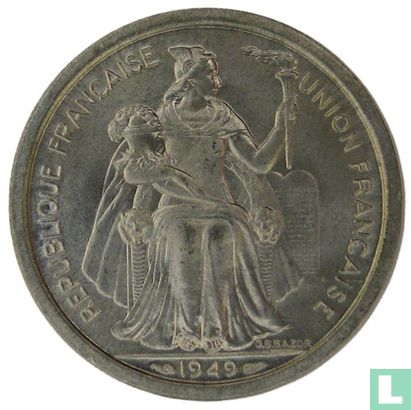 Nieuw-Caledonië 2 francs 1949 - Afbeelding 1