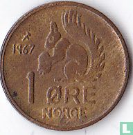 Norvège 1 øre 1967 - Image 1