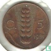 Italië 5 centesimi 1921 - Afbeelding 1