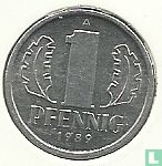 DDR 1 pfennig 1989 - Afbeelding 1