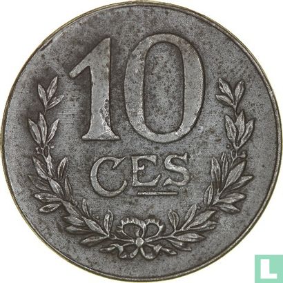Luxemburg 10 centimes 1918 - Afbeelding 2