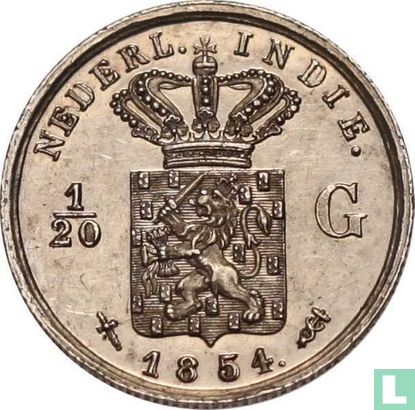 Dutch East Indies 1/20 gulden 1854 - Image 1