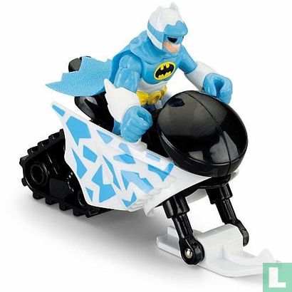 Imaginext DC Superfriends Mini Figure Arctic Batman Snowmobile - Bild 1