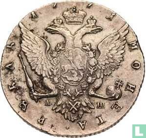 Rusland 1 roebel 1771 (AIII) - Afbeelding 1