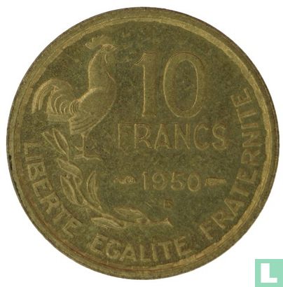 Frankrijk 10 francs 1950 (met B) - Afbeelding 1