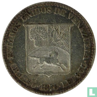 Venezuela 5 centavos 1876 - Afbeelding 1