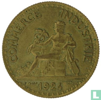 France 50 centimes 1924 (4 fermé) - Image 1