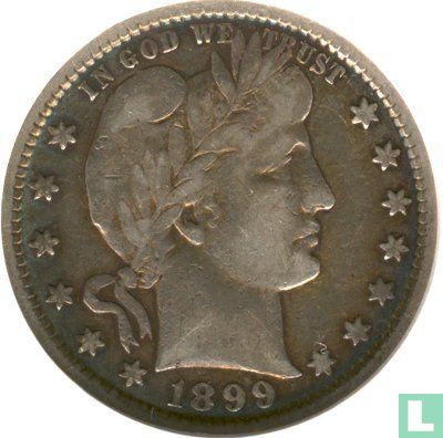 Verenigde Staten ¼ dollar 1899 (zonder letter) - Afbeelding 1
