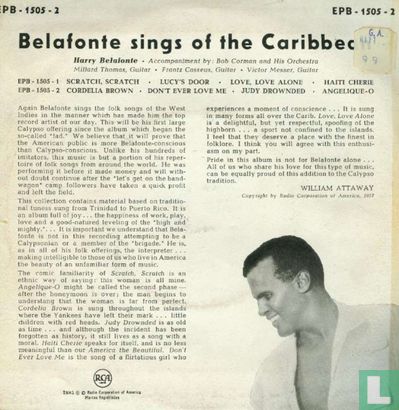 Harry Belafonte Sings of the Caribbean  - Afbeelding 2