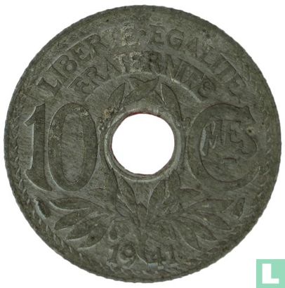 France 10 centimes 1941 (type 2) - Image 1