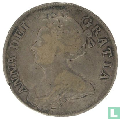 Royaume-Uni ½ crown 1707 (sans lettre) - Image 2