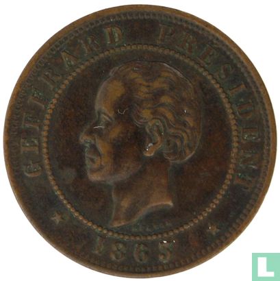 Haïti 20 centimes 1863 - Afbeelding 1