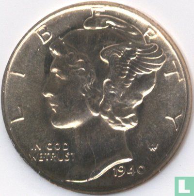États-Unis 1 dime 1940 (S) - Image 1