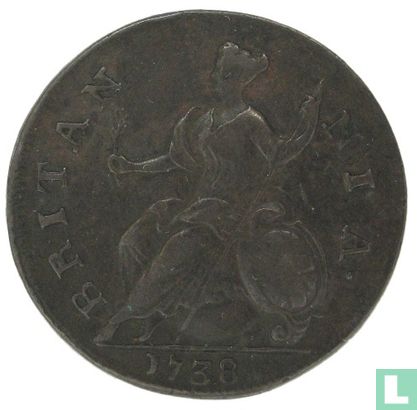 Vereinigtes Königreich ½ Penny 1738 - Bild 1