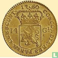 West-Friesland 14 gulden 1760 - Afbeelding 1