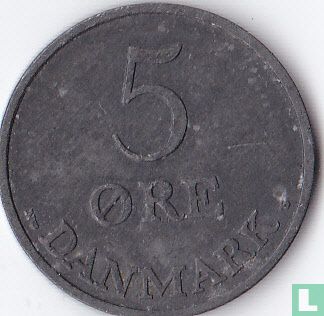 Dänemark 5 Öre 1952 - Bild 2