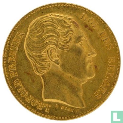 België 20 francs 1865 (L WIENER) - Afbeelding 2